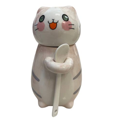 Taza Azucarera Gato Kawai