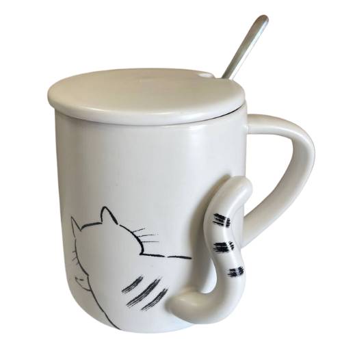 Taza Gato Cola 3D