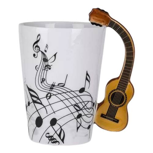 Taza Musical Guitarra Acústica