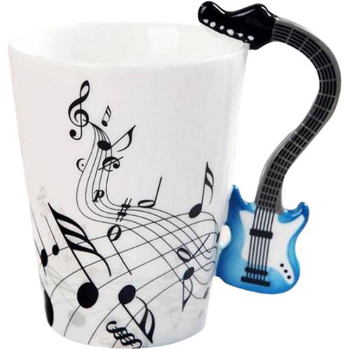 Taza Musical Guitarra Eléctrica