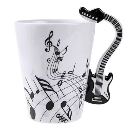 Taza Musical Guitarra Eléctrica