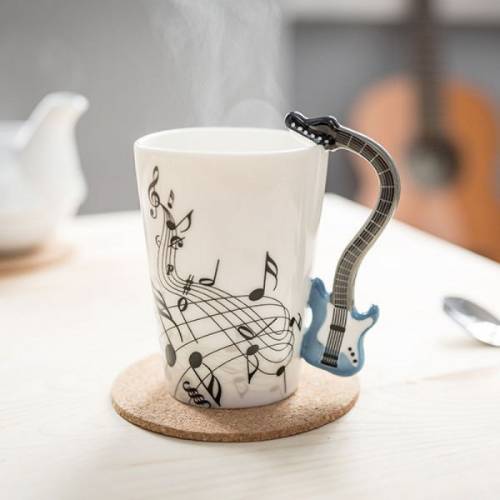 Taza Musical Guitarra Eléctrica