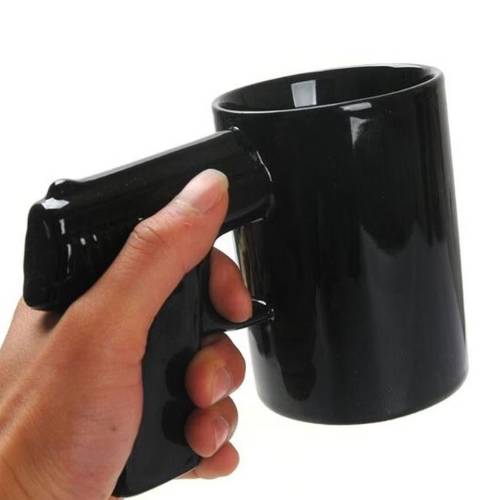 Taza Pistola Negra